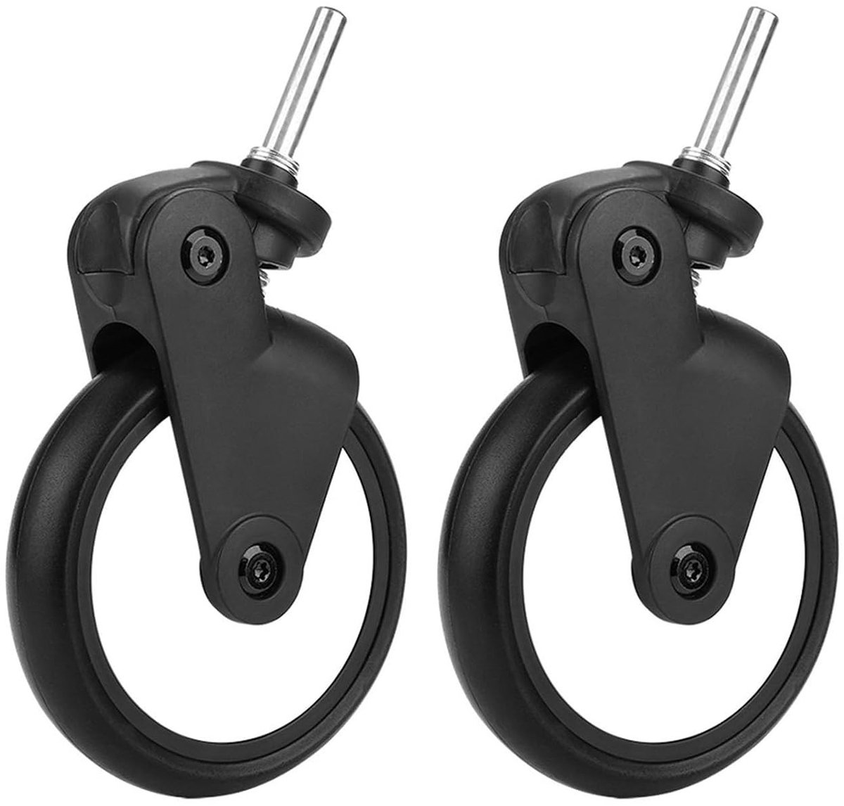 1 Paar Kinderwagenwielen, 13 cm Rubber Wielen, Geschikt voor Meeste Kinderwagens, Duurzaam en Stijlvol Accessoire
