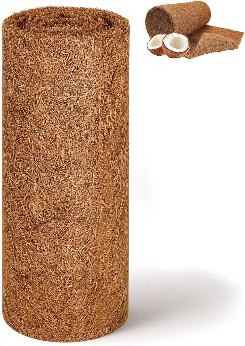 Natuurlijke Kokosmat 100 x 30 cm voor Tuinplanten, Bescherming, Winterisolatie en Potplantenbekleding