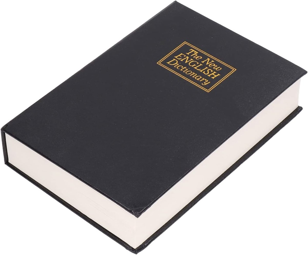 Versteckte Boek Safe met Slot - Veiligheidsbox voor Waardevolle Spullen, Documenten en Geld