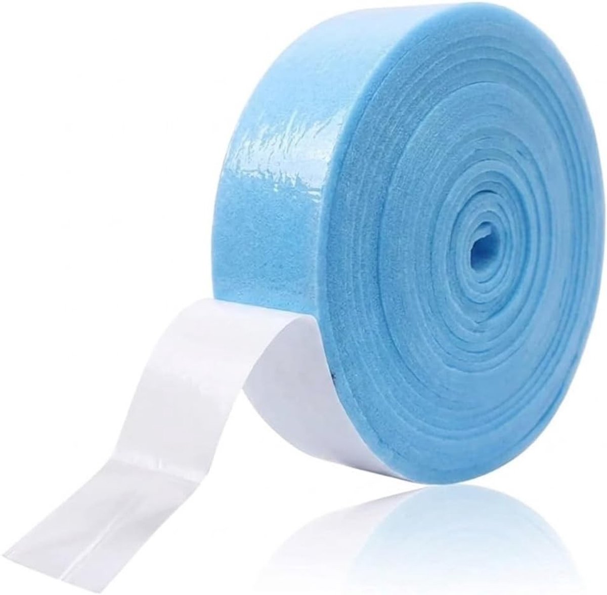 Zelfklevende randisolatiestrips voor dekvloer, warmte-isolatie, geluidsisolatie en vloerverwarming, blauw (50 mm x 5 mm x 20 m)
