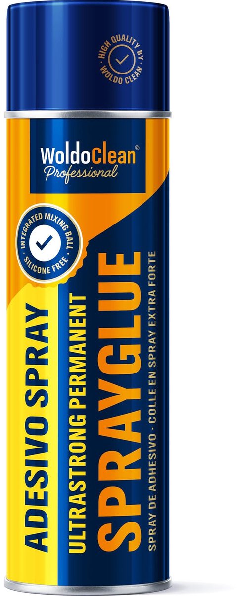 Spuitlijm 500ml - extra sterk en hittebestendig - sneldrogend voor stof en leer - ideaal voor autohemel - ShopVlot