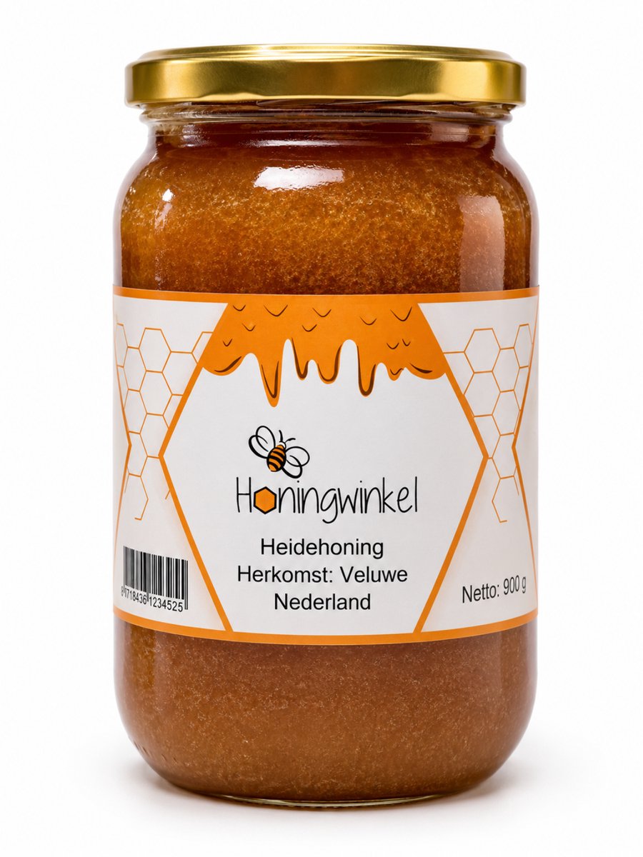 Heidehoning 900g Veluwe, Nederland Honingwinkel
