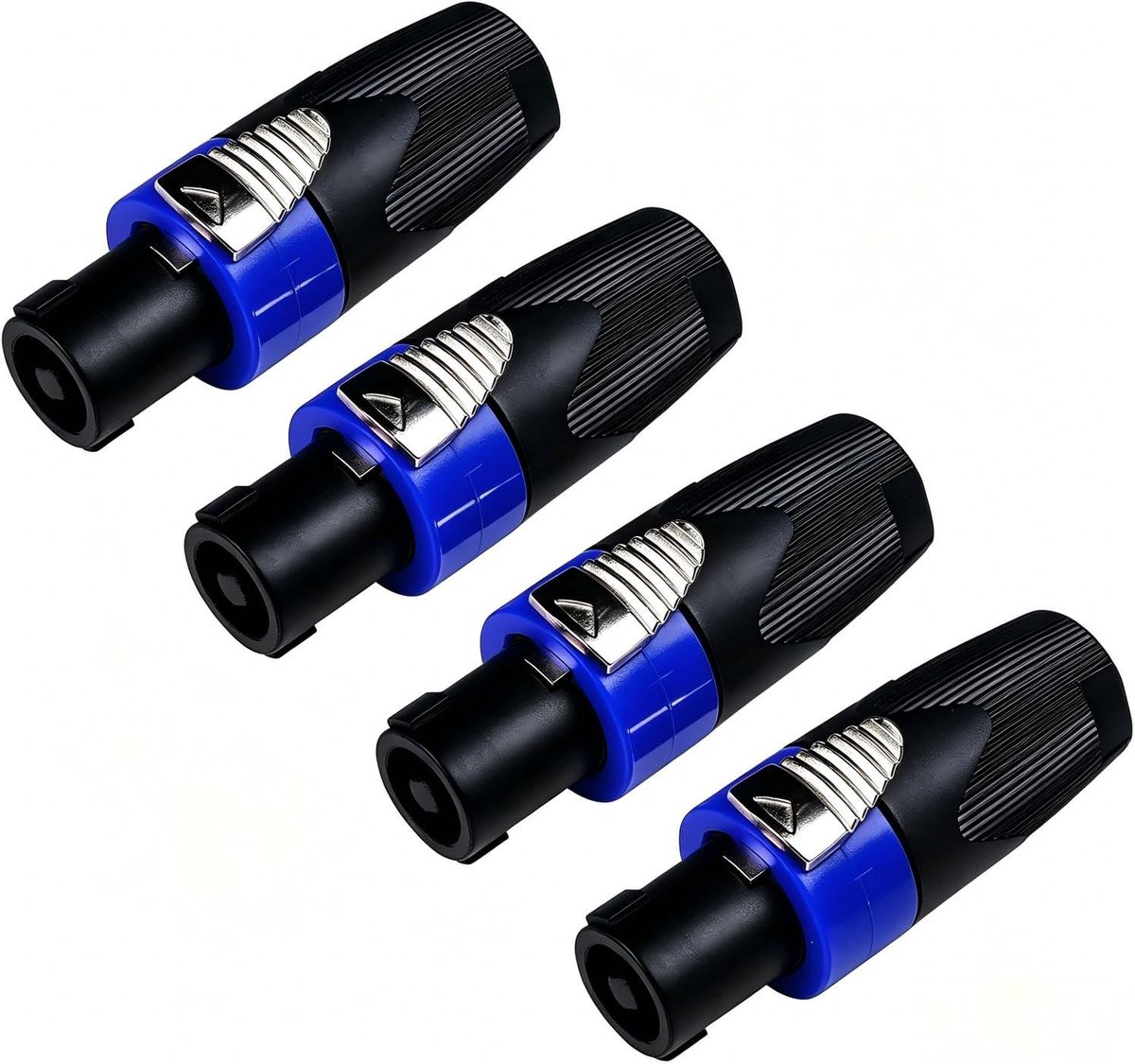 4-delige plugadapter voor audiokabels met 4 pinnen, NL4FX jack converter voor luidsprekers en versterkers