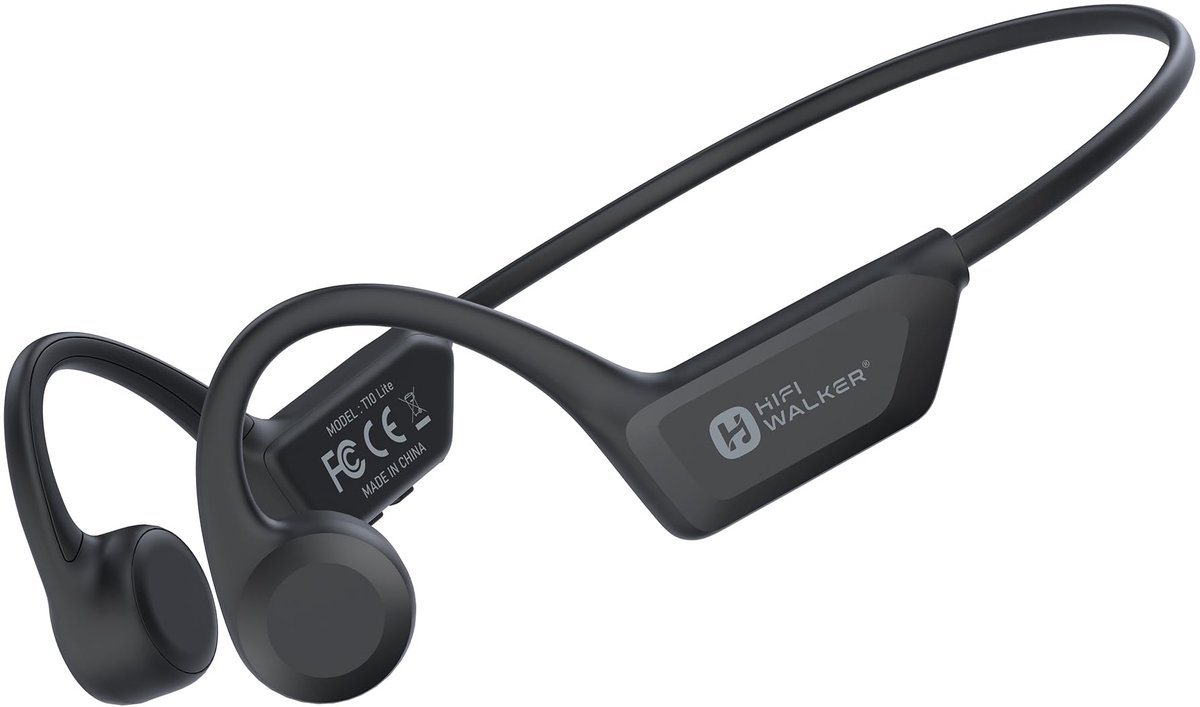 Hoofdtelefoon met botgeleiding - Bluetooth 6.0 - IPX7 waterdicht - Veilig voor hardlopen - ShopVlot
