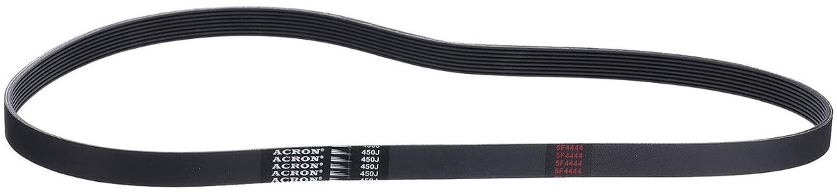 450J8 PJ V-Belt 8 Ribs 1142mm Lengte x 18.7mm Breedte x 3.5mm Hoogte, EPDM Rubber, Micro V Aandrijfriem voor Efficiënte Krachtoverdracht