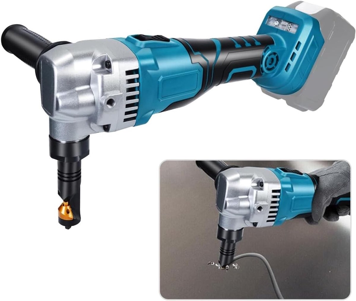 Compatibele Nibbler voor 18V Lithium Ion accu's, ideaal voor metaalbewerking en klussen