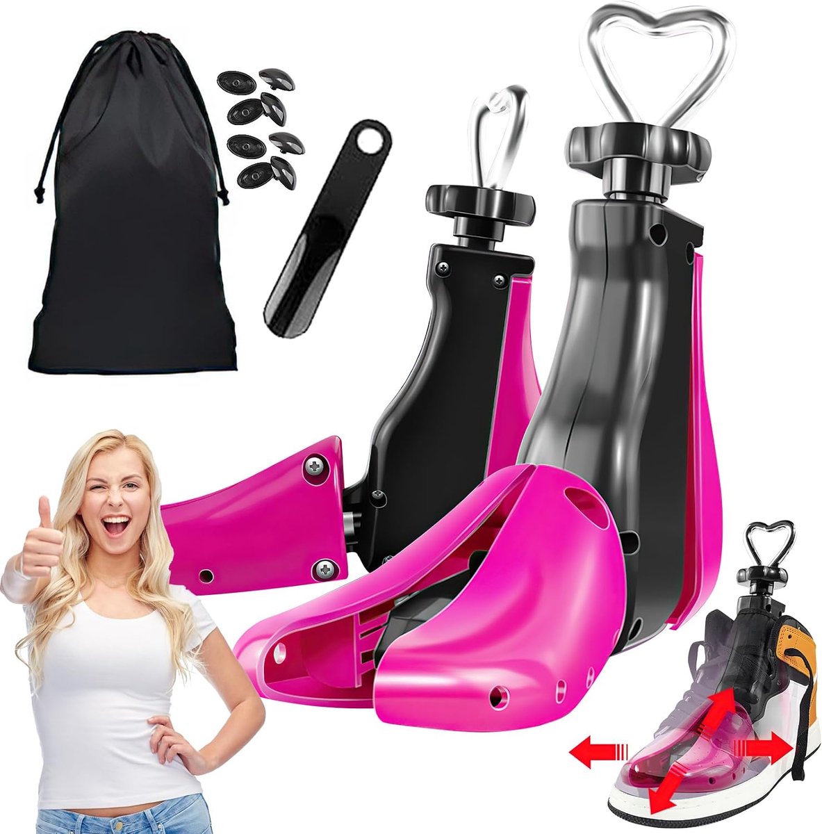Universele upgrade 2-pack schoenstretcher voor mannen en vrouwen - ShopVlot