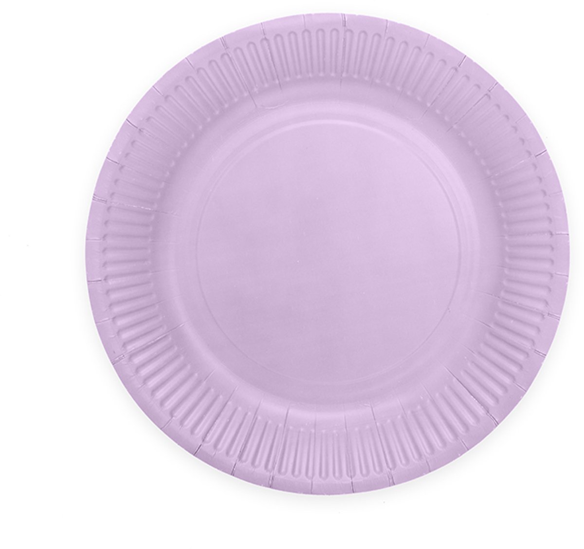 8x Papieren Bordjes 18cm FSC - Lavendel - Feestartikelen