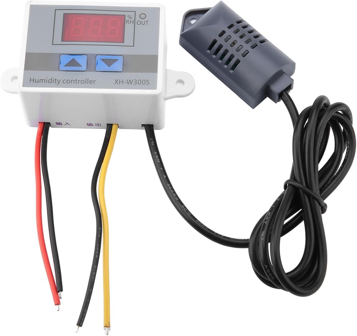 Digital Humidity Controller Hygrometer, 0-99% RH 12V, 60x45x31mm Humidity Controller for Precision Measurement - ShopVlot