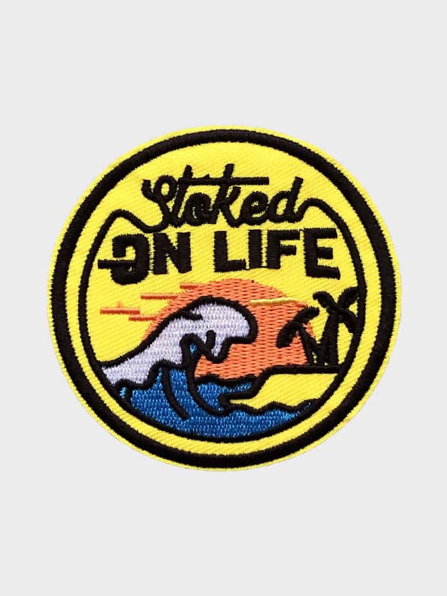 Patchy® – Stoked On Life Strijk Embleem Patch 8.5 x 8.5 cm