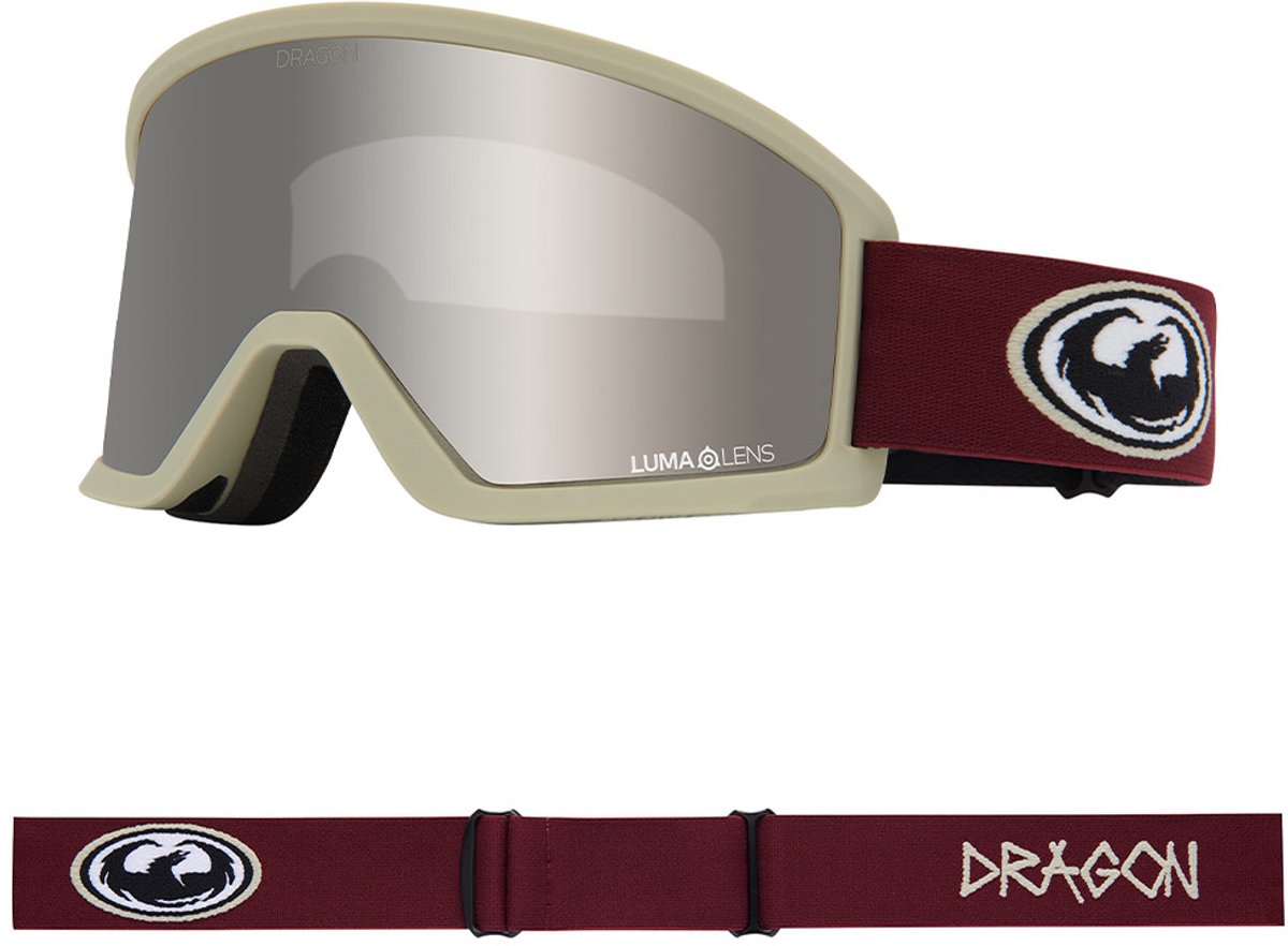 Dragon Alliance DX3 PLUS OTG Skibril - Old Skool/LL Silver Ionized & LL Amber
