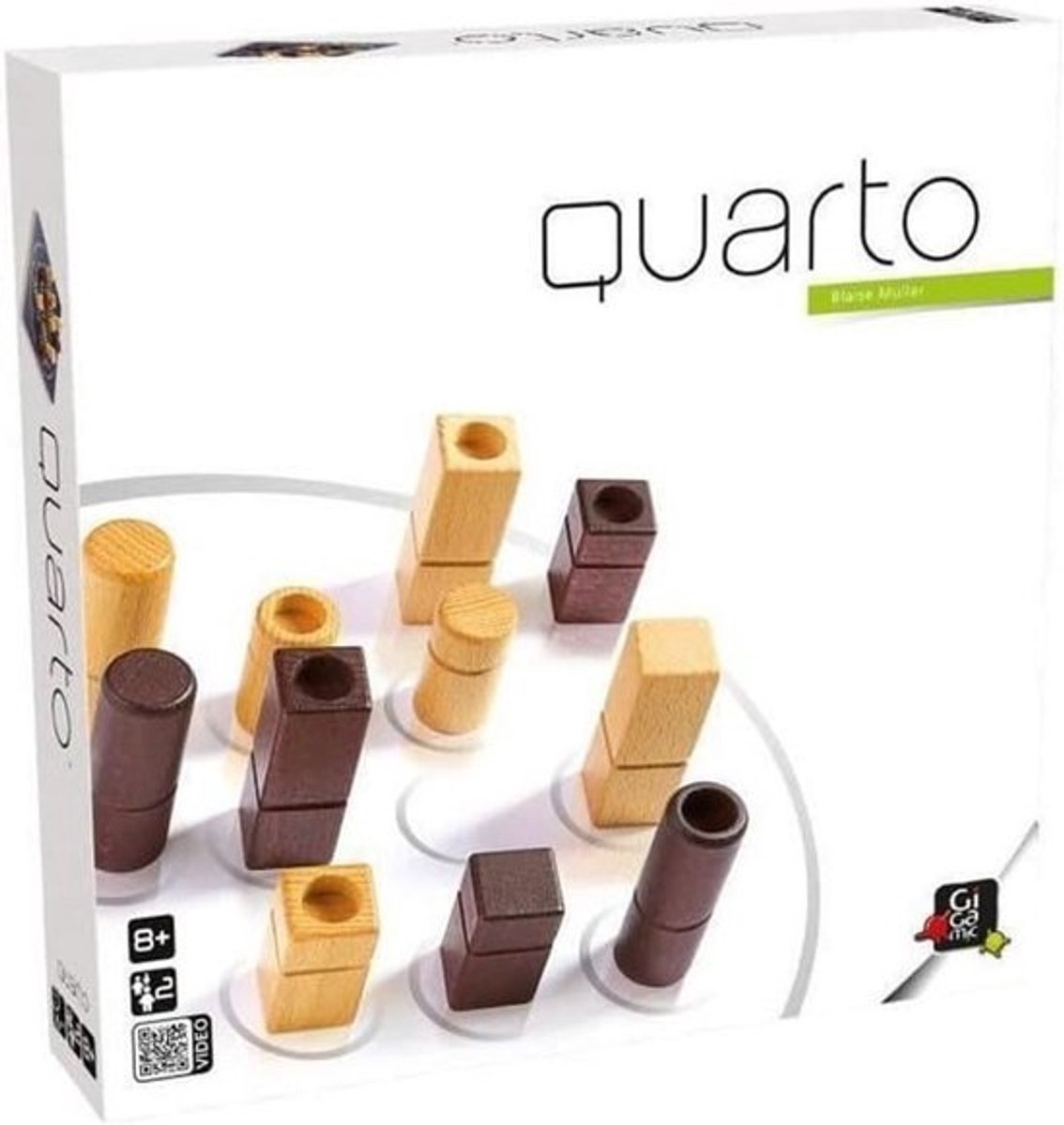 Strategisch Tweepersoonsbordspel Quarto Houten Spel voor Familie en Vrienden