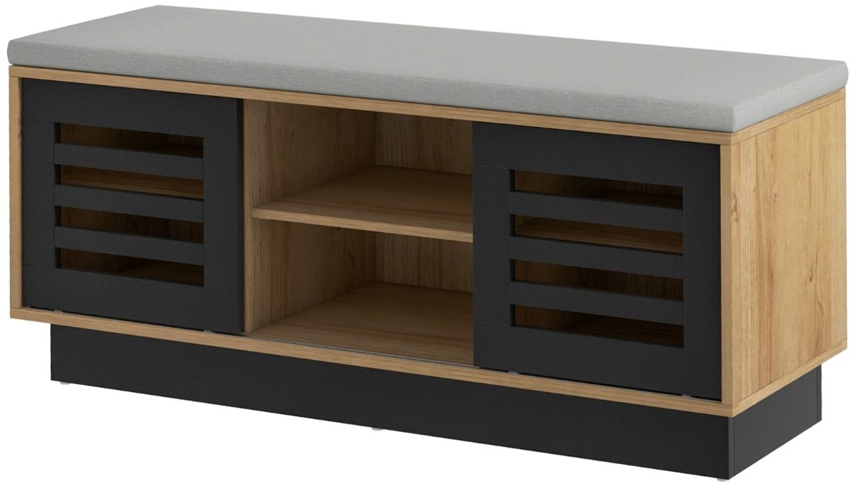 SureDeal® - Schoenenkast - Schoenenrek - Bankje - Garderobe - Bruin - 99,5x34,5x46 cm - Gang - Slaapkamer - Halmeubel