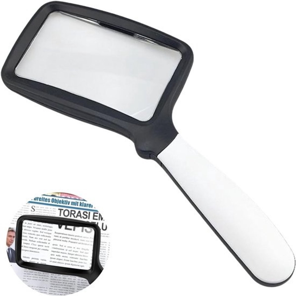 Inklapbare Leesloep met Dimbaar LED Licht voor Ouderen en Slecht Zicht