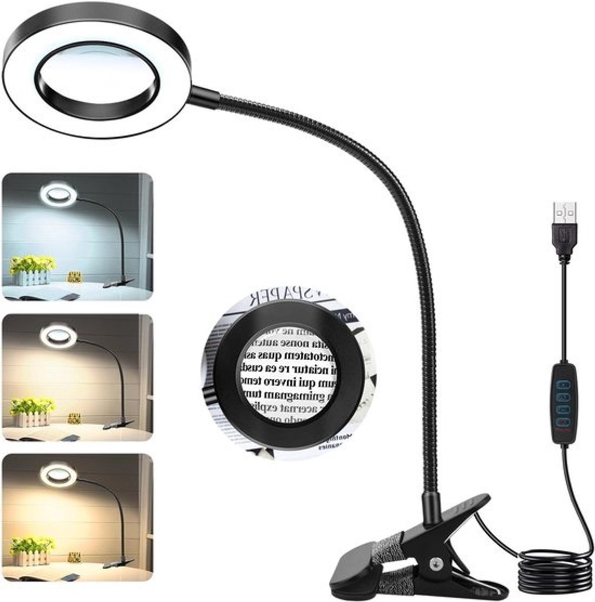 Versterk uw zicht met een krachtige vergrootlamp voor precisiewerk, lezen en hobby's