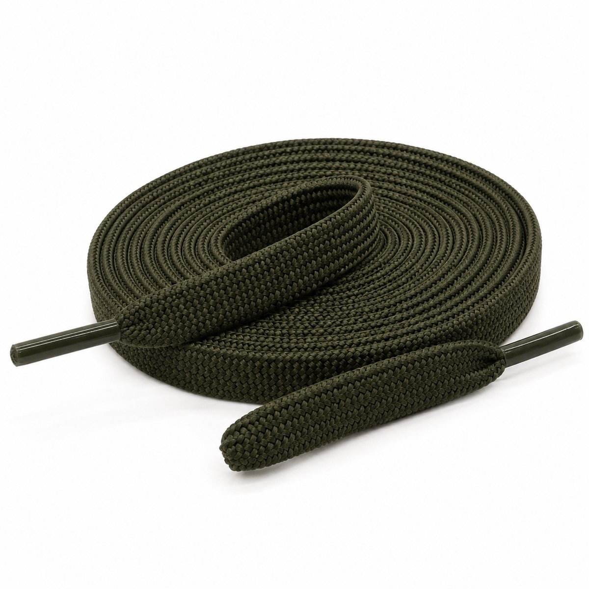 Veters Cirotti | Donkergroen | Groen | 120cm | 8mm | Schoenaccessoires - Schoenveters