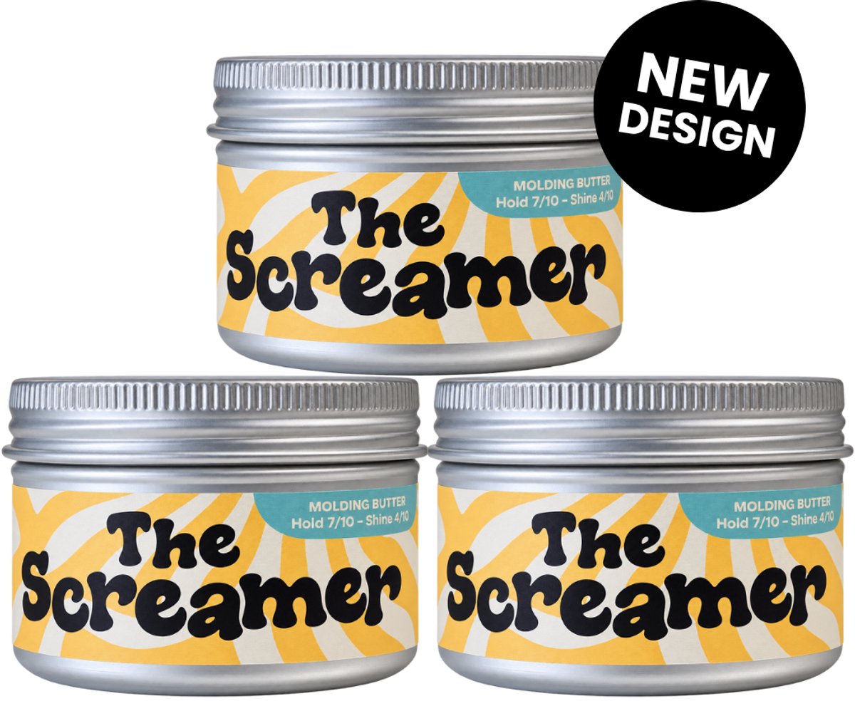 doop The Screamer 3X 100ml - Wax - Voordeelverpakking - Haarverzorging - Haarwax - Fiber Mud
