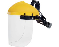 DeltaPlus Gelaatscherm Balbi2 — kleurloos polycarbonaat, 39 x 20 cm, EN166