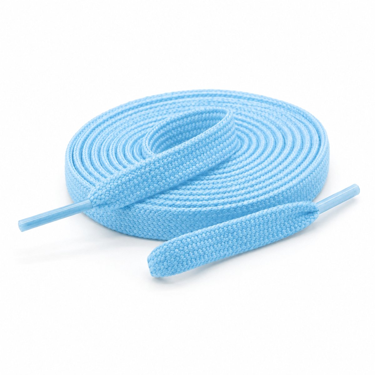 Veters Cirotti | Lichtblauw | Blauw | 120cm | 8mm | Schoenaccessoires - Schoenveters