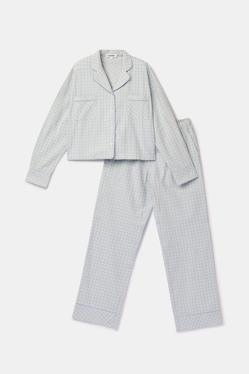 Woody Pyjama met ruit -WKB/935-S