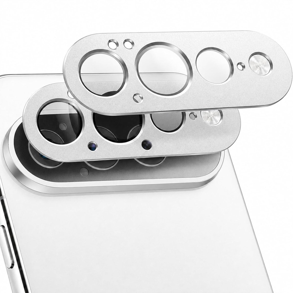 Zandarix Camera Lens Protector Geschikt voor Google Pixel 11 Pro XL - Ultra Dun - Compatibel met Hoesje - 2 Stuks - Zilver