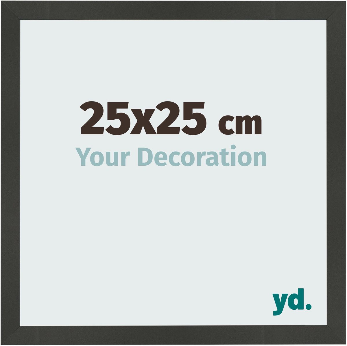 Your Decoration - Fotolijst 25x25 cm - MDF - Antraciet - Bologna