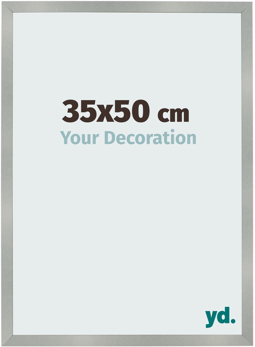 Your Decoration - Fotolijst 35x50 cm - MDF - Aluminium Geborsteld - Bologna