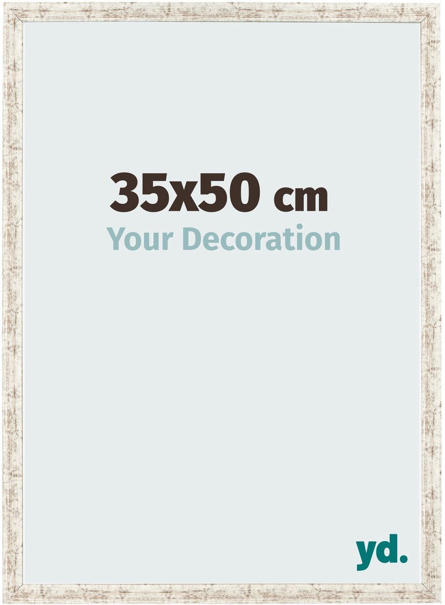 Your Decoration - Fotolijst 35x50 cm - MDF - Wit Vintage - Bologna