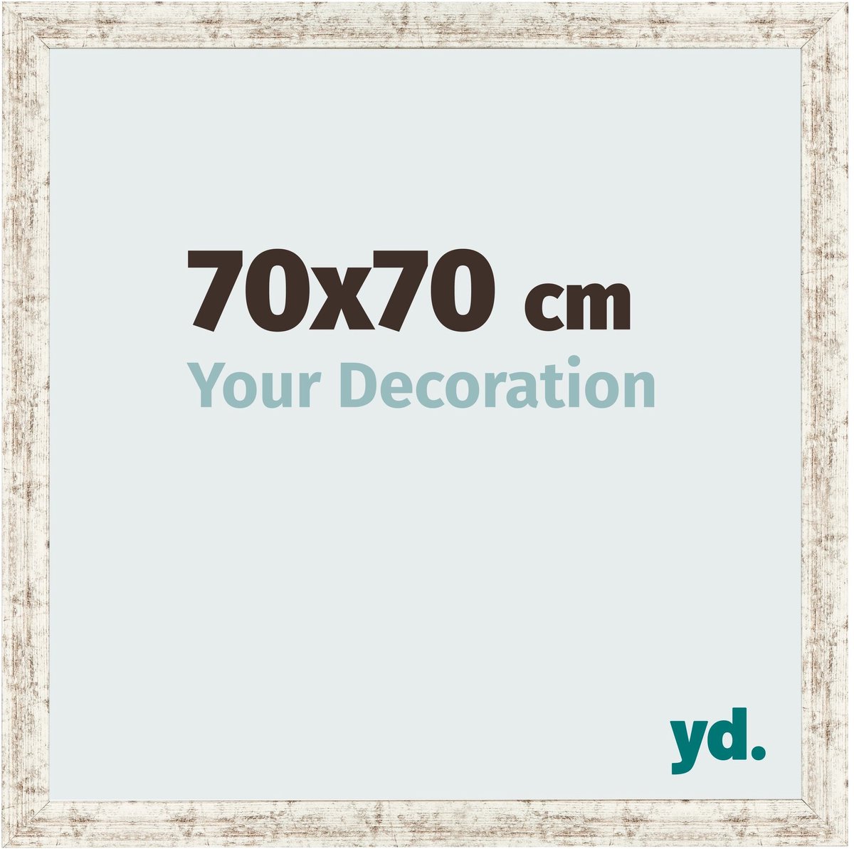 Your Decoration - Fotolijst 70x70 cm - MDF - Wit Vintage - Bologna