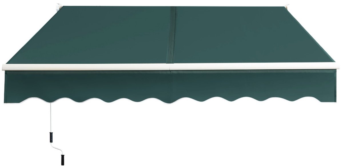 SureDeal® - Luifel - Intrekbare Aluminium Buizen - 245x200 cm - Groen