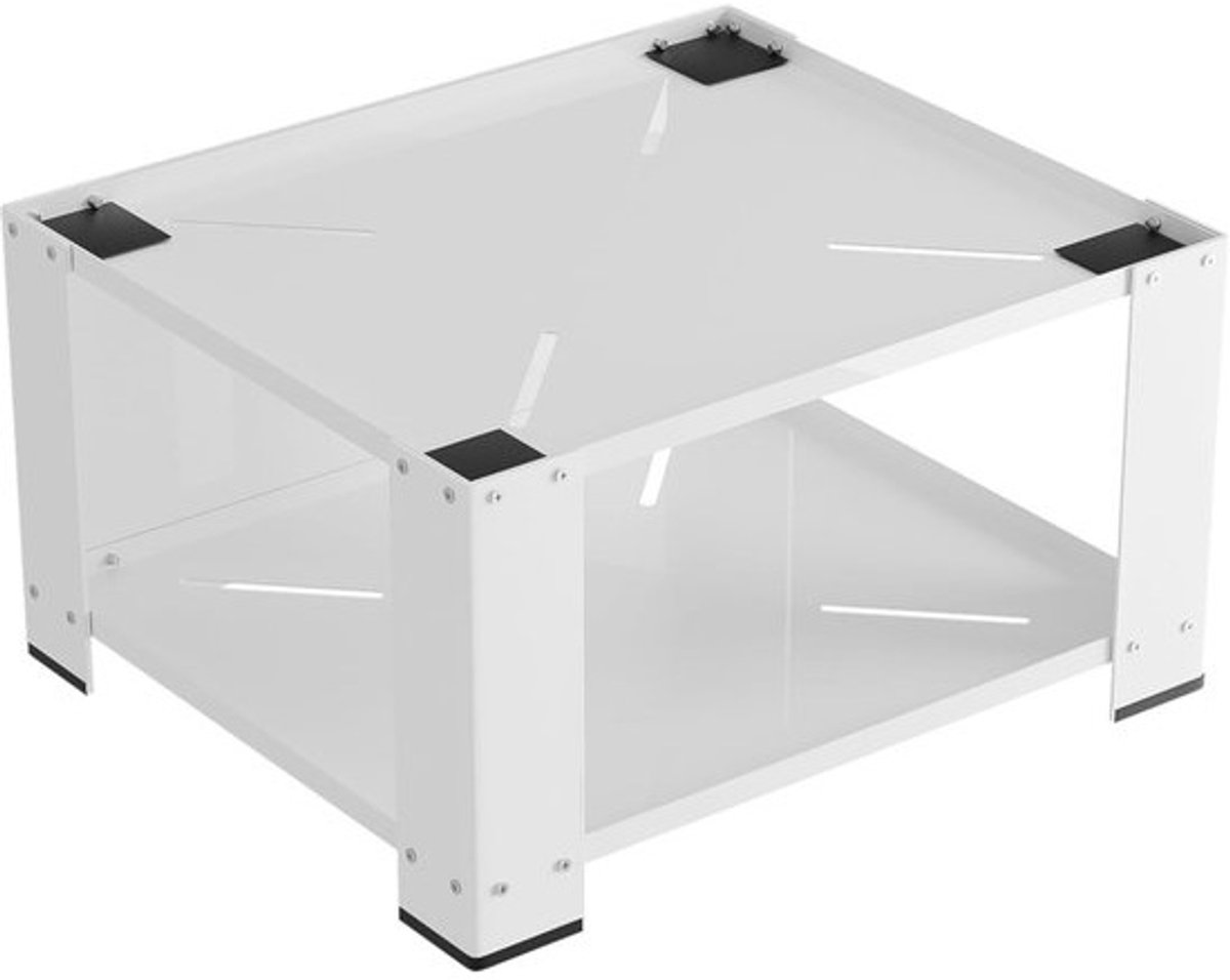 Verhoogde Wasmachine Onderbouw Met Opbergplank - Stabiele Wasstandaard voor Wasmachine, Droger of Koelkast (60.5x60.5x40 cm)