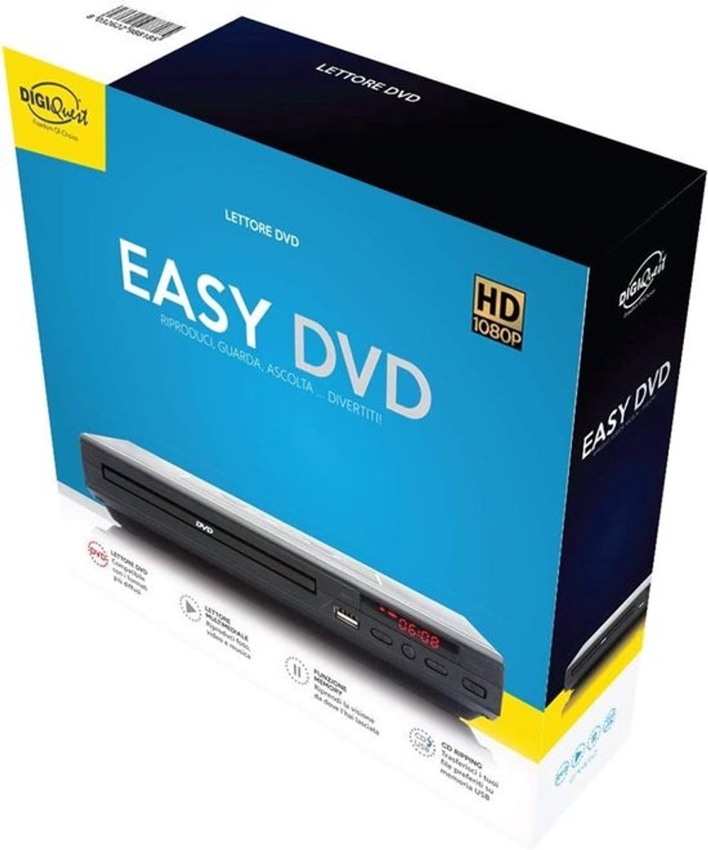 Full HD DVD-speler met CD-ripping en geheugenfunctie