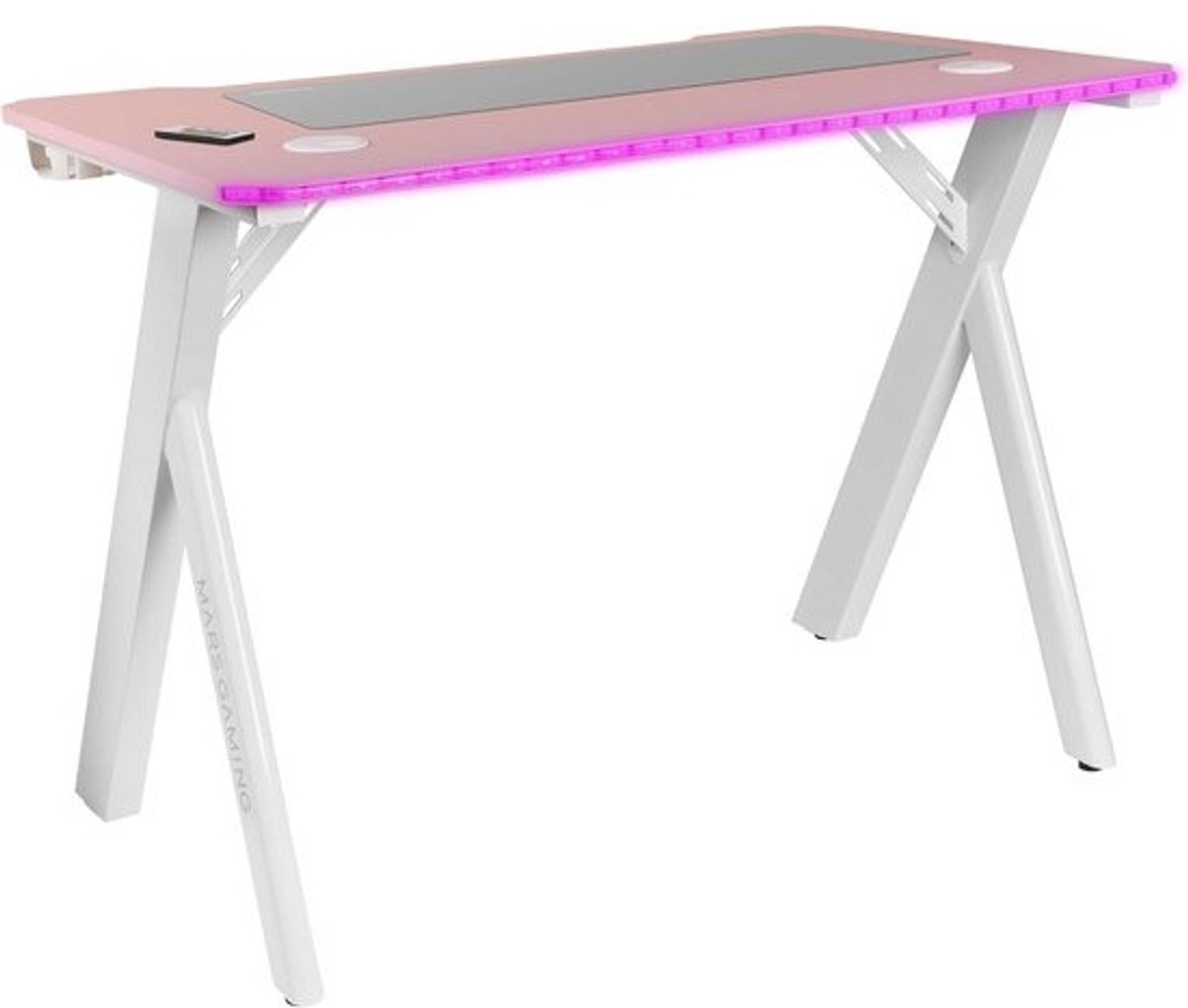 RGB Gaming Bureau met XXL Muismat en Drankhouder, 100x60cm