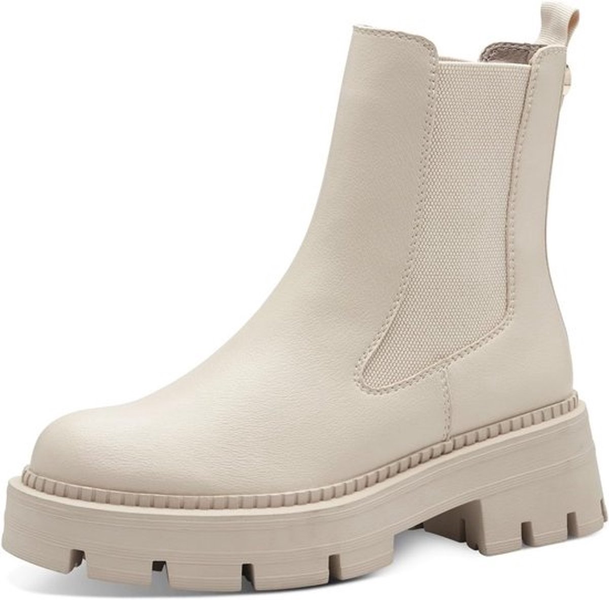 Chelseaboot met elastische inzetstukken en zacht voetbed