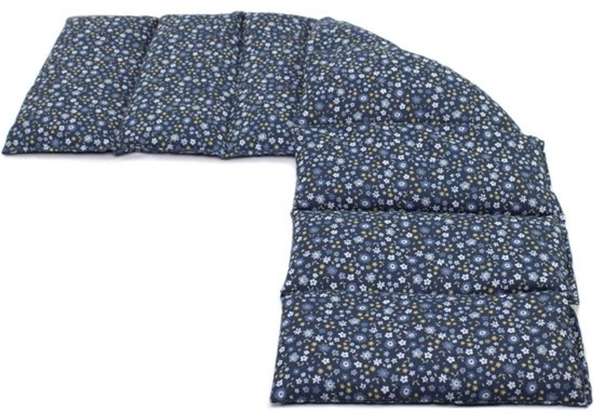 XXL Kersenpit Kussen 75x20cm 8 Vakken - Warmte- en Koel Kussen