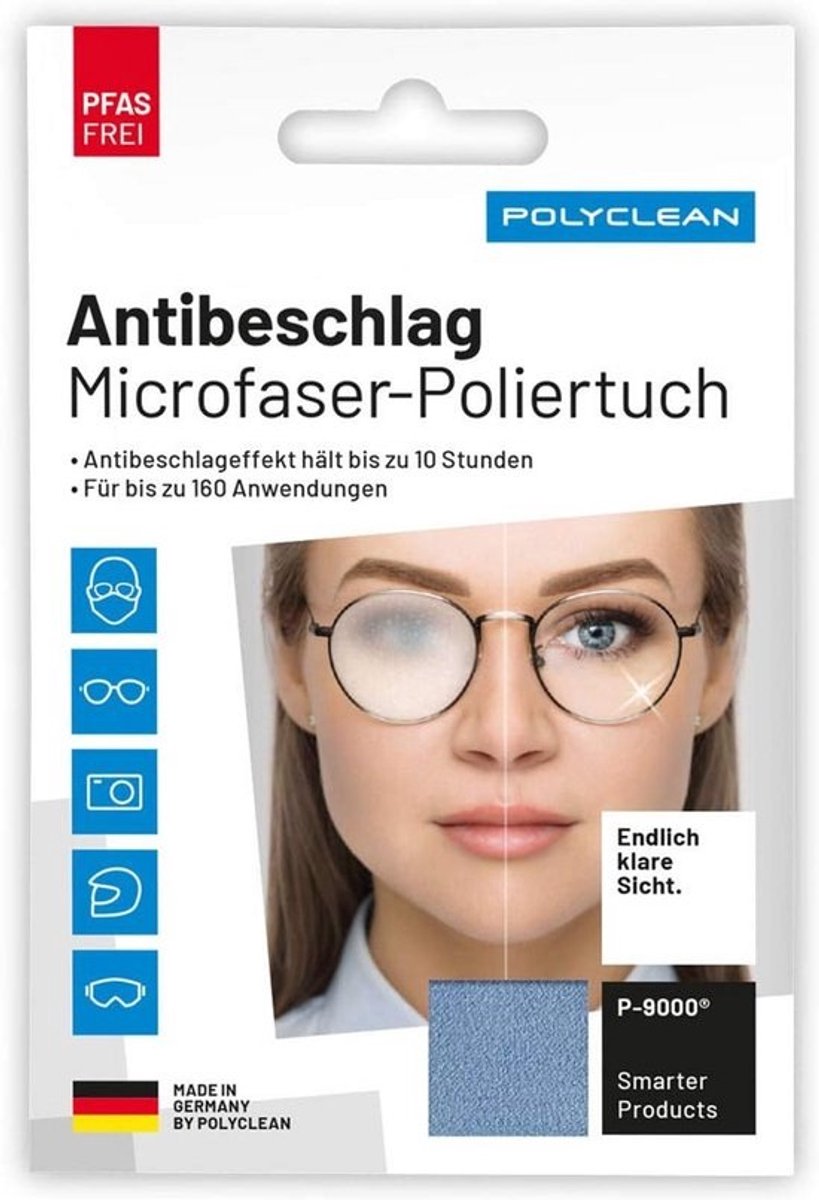 Herbruikbare PFAS-vrije Anti-Condens Doek voor Brillen en Lenzen