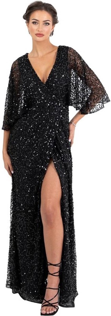 Maxi Dress Met Pailletten Voor Bruiloft, Avondfeest En Formele Gelegenheden