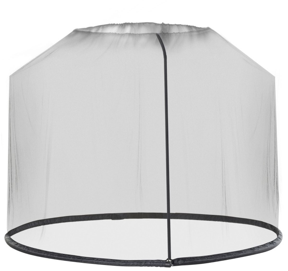 MODFU - Insectennet Voor Parasol - Met Ritssluiting En Trekkoord - Zwart - Ø 3 x H 2,3 m