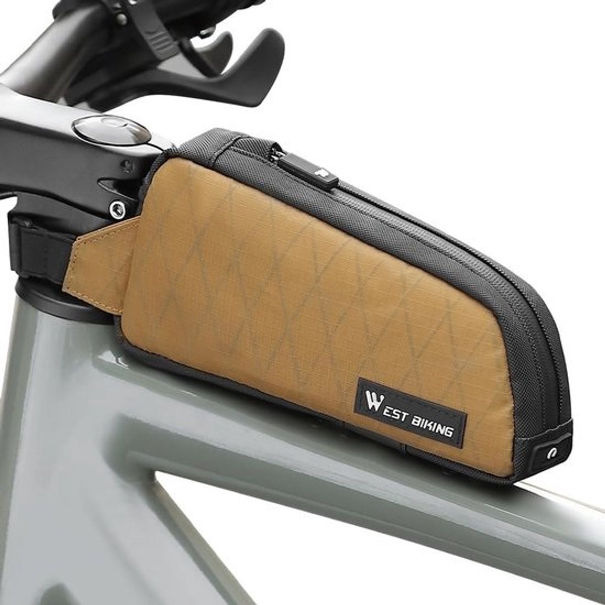 Waterdichte Fietsframetas Bovenbuistas - Compact 1L voor Racefiets, MTB en Gravelbike