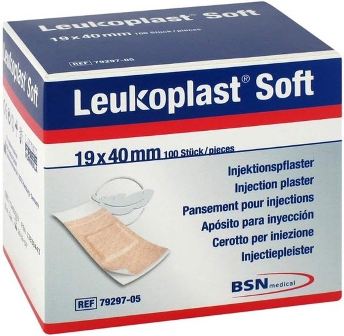 Soft Injectiestrips 19 x 40 mm - Zacht en Elastisch voor Tijdelijke Fixatie
