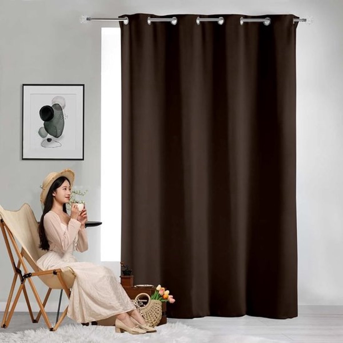 Verduisterend Gordijn met Ringen - Thermisch & Lichtdicht - 200x270 cm - Diverse Kleuren