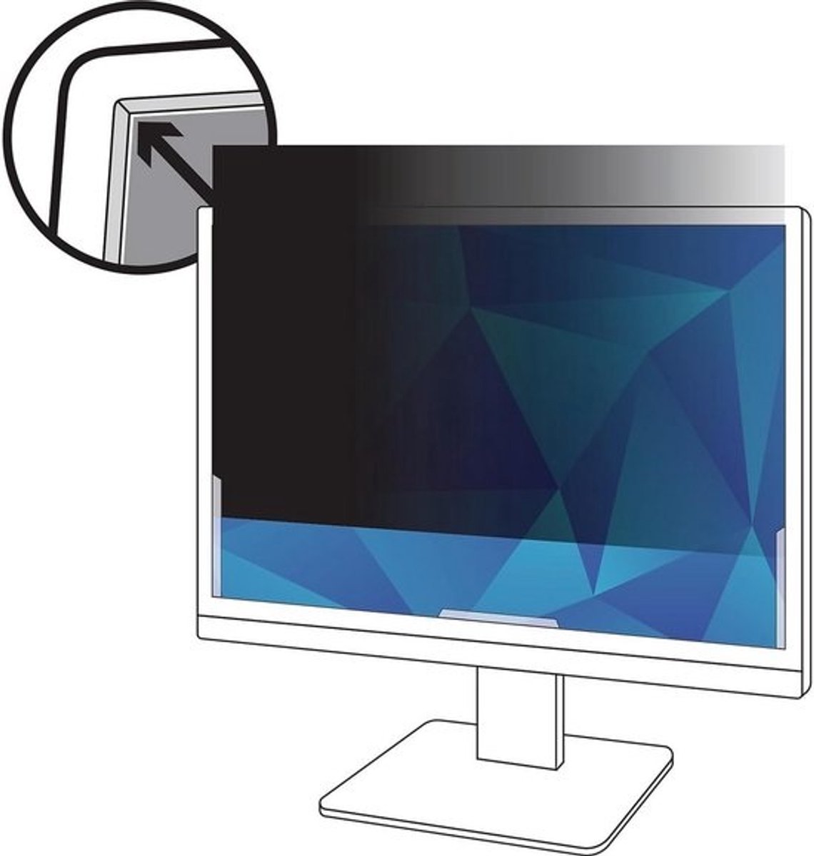 Privacyfilter voor 24-inch Scherm (16:9) - Bescherming Tegen Meekijken