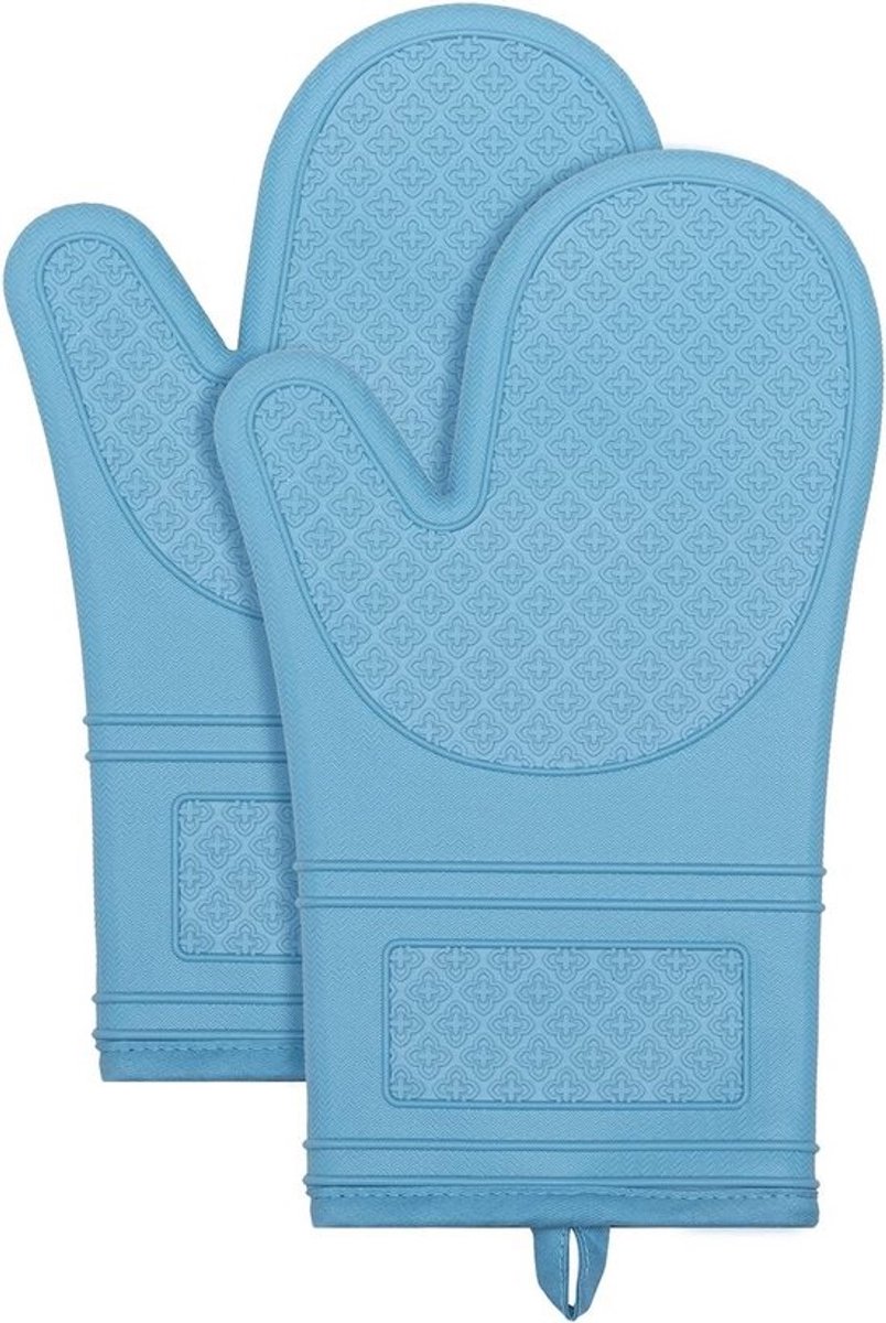 Hittebestendige Ovenwanten Set van 2 - Siliconen, Antislip tot 300°C - Ideaal voor Oven, BBQ en Koken