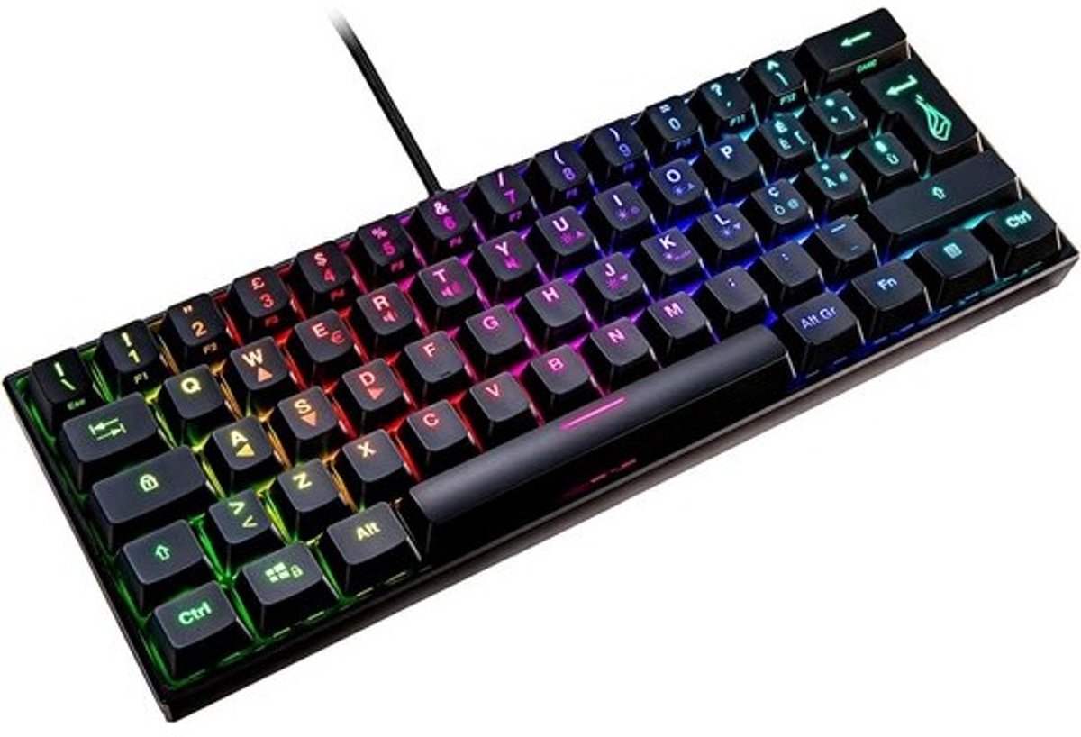 60% Mechanisch Gaming Toetsenbord QWERTY Italiaans Layout RGB Verlichting Anti-Ghosting Compact