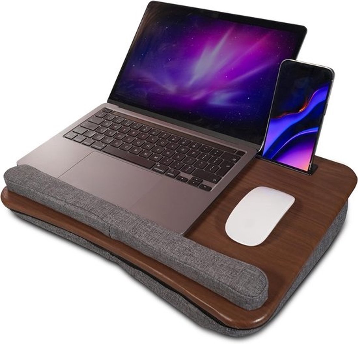 Laptophoudertafel met schuimkussen voor laptop/tablet tot 16,5 inch