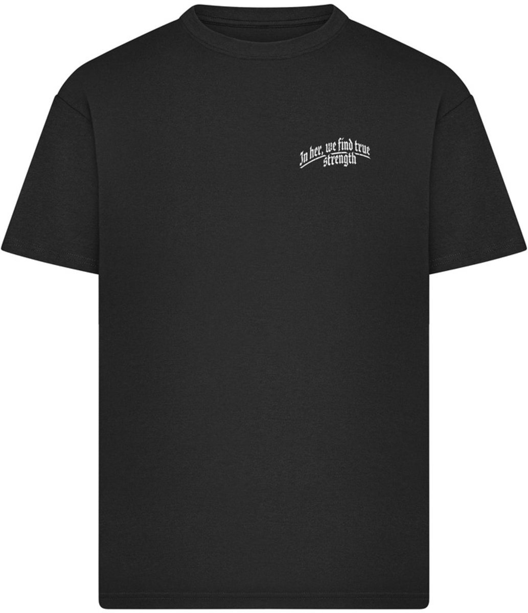 Mister Tee True Strength Mary Oversize Heren Tshirt 3XL Zwart