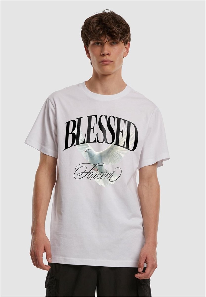 Mister Tee Blessed Forever Heren Tshirt XL Wit