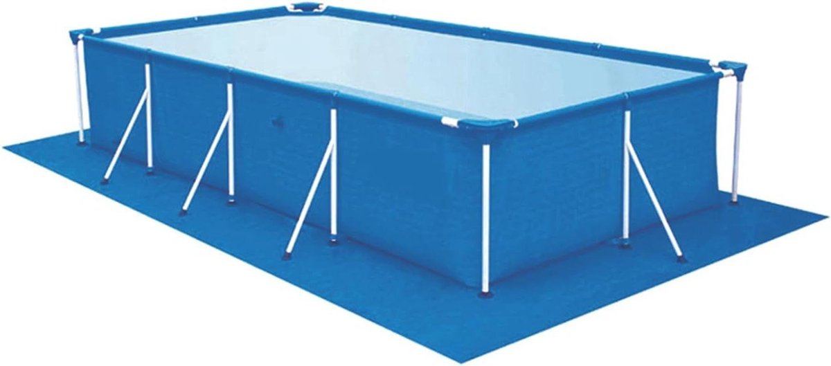Zwembadafdekking Grondzeil – Beschermmat Zwembad – Zwembad Beschermen – Waterdicht PE Materiaal – 2×3 Meter – Blauw