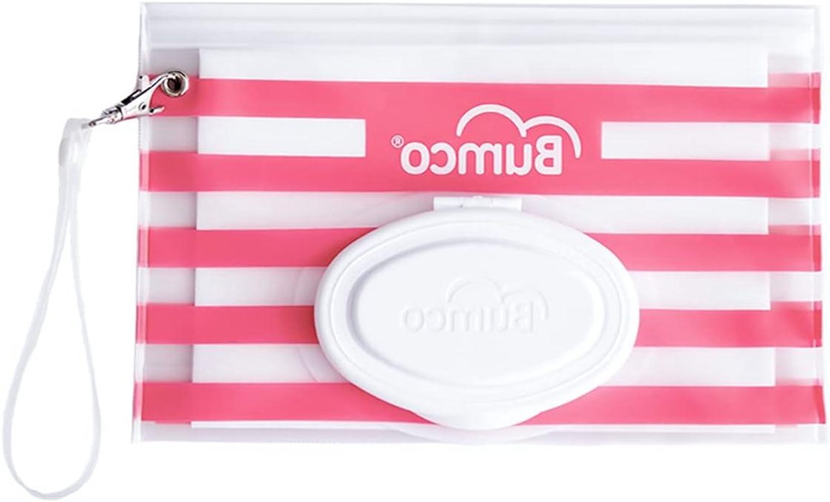 Luiertas Organizer - Doekjes Houder - Baby Verzorging - Herbruikbaar Zakje - 25 x 18 x 2 cm - Roze