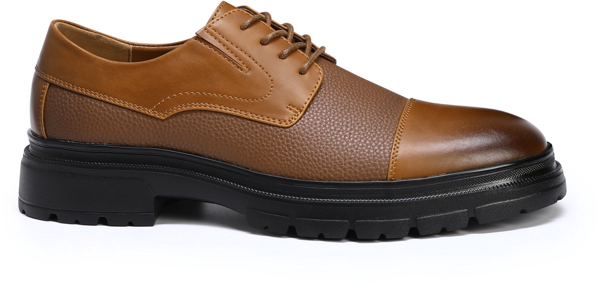 ALLTHEMEN Heren Schoenen - Nette Schoenen Dikke Zool - Ronde Neus - 42